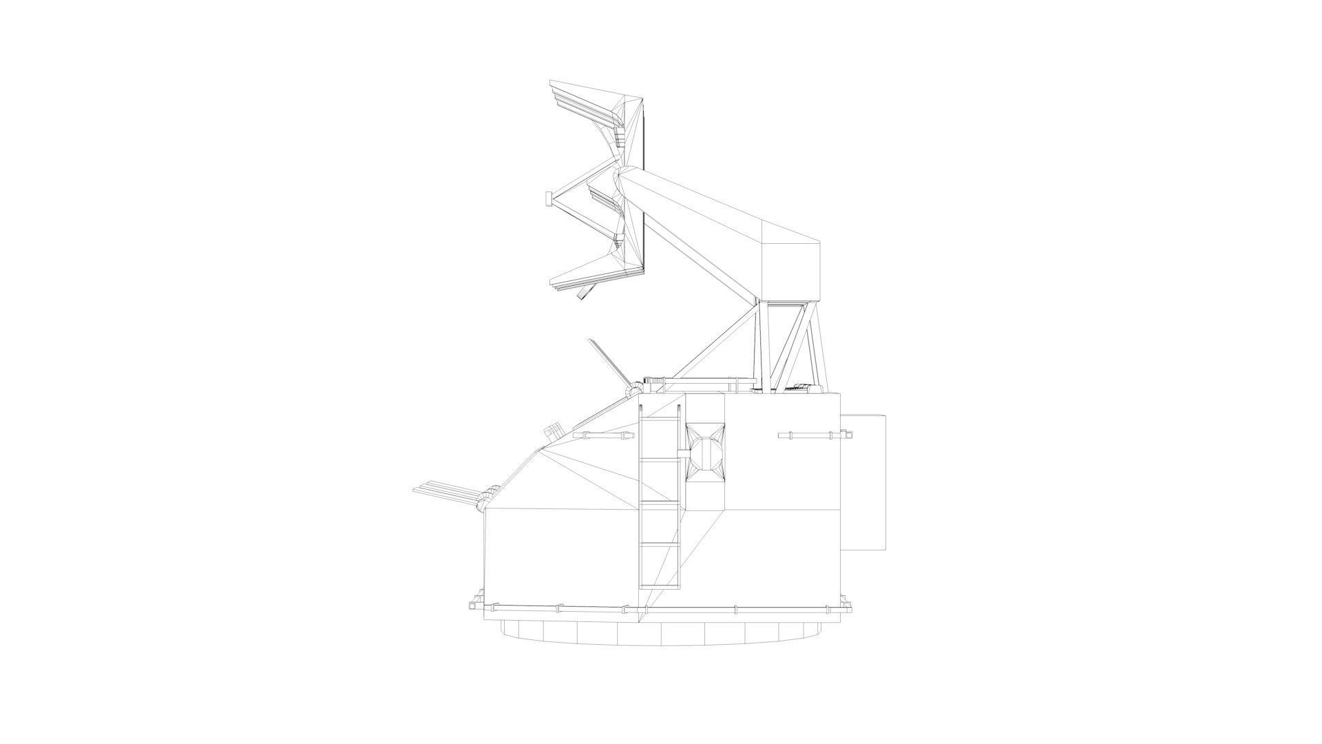 Naval Fire Control Director System Mk8 Mk12 3D model_8