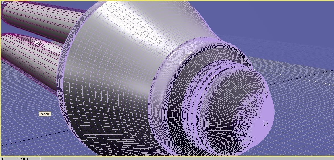 Bulb-realistic glass  3D model_5