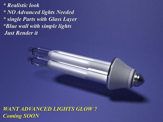 Bulb-realistic glass  3D model_1