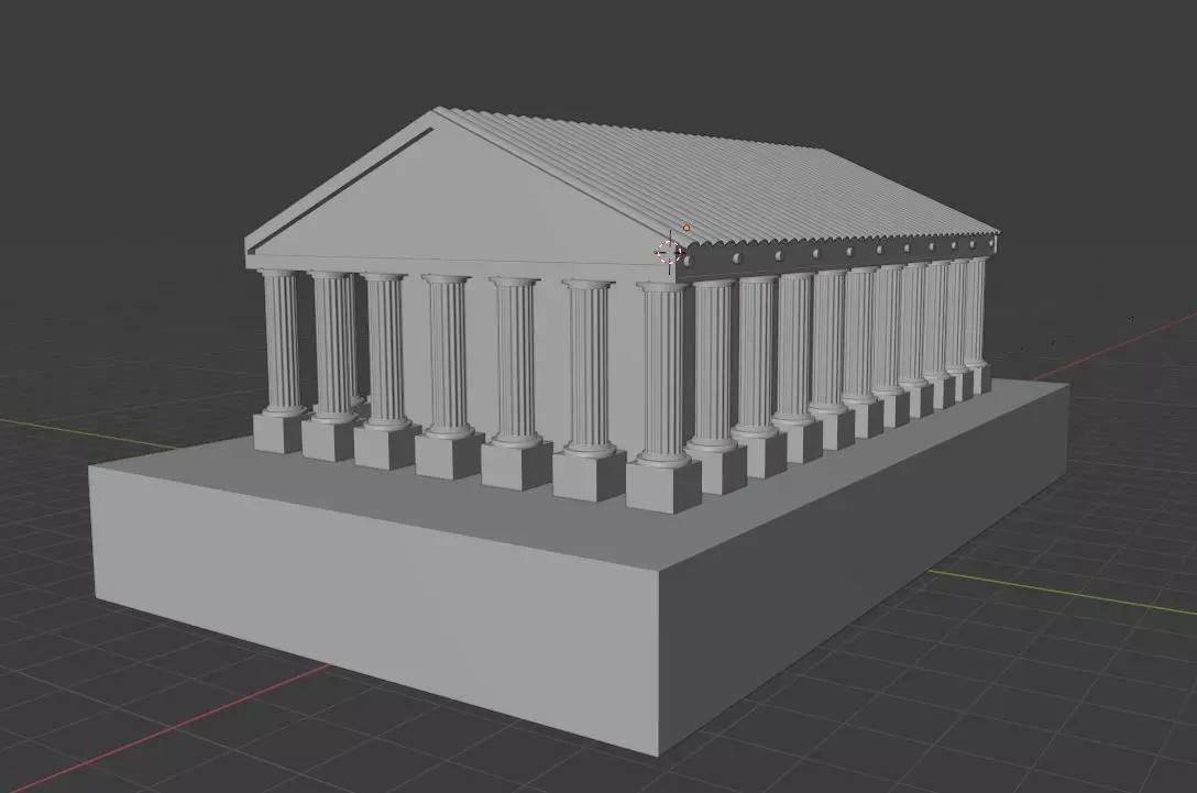Temple greek Free 3D model_0