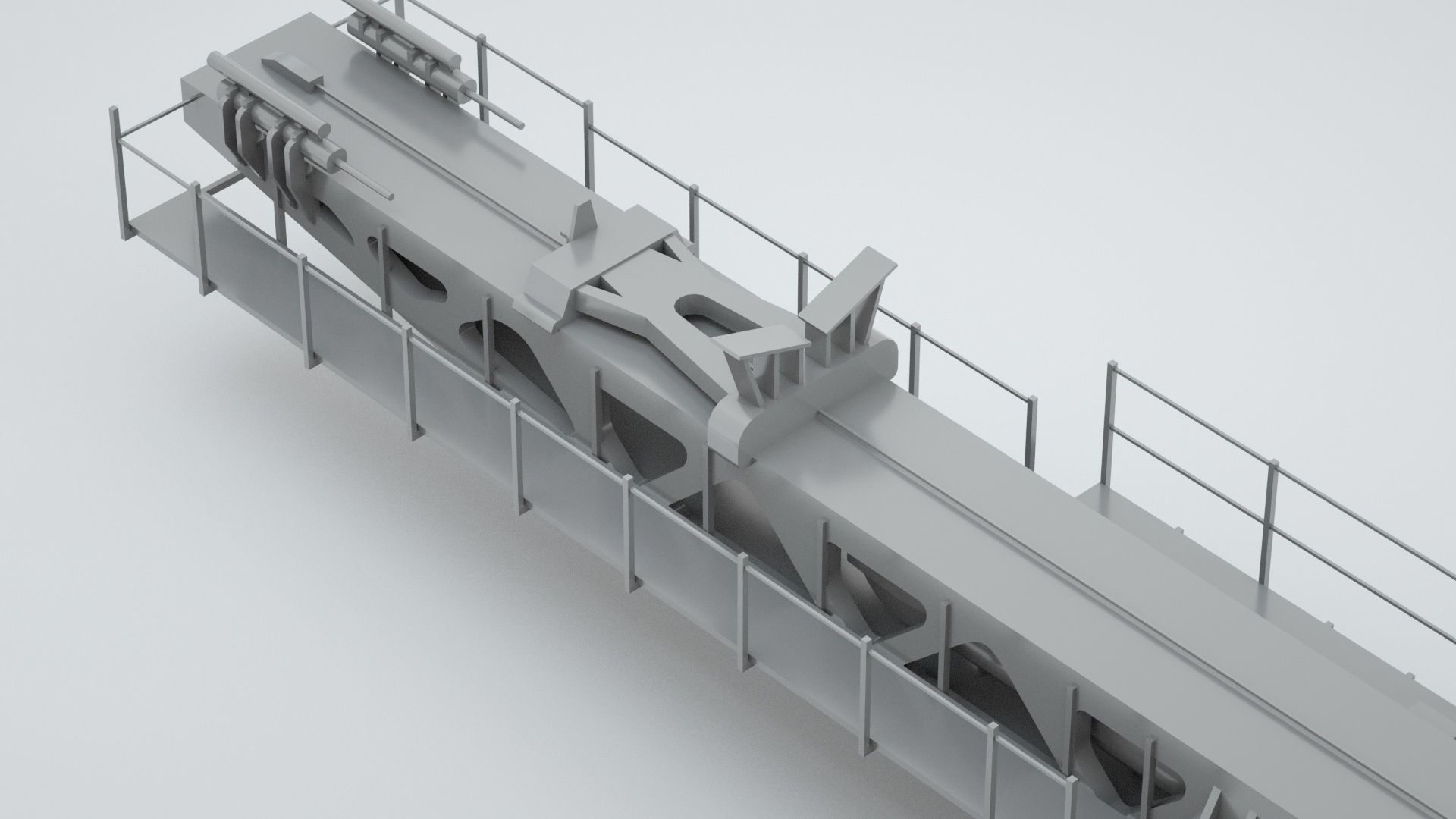 Plane Launch Pad - World War 2 Battleship 3D model_2