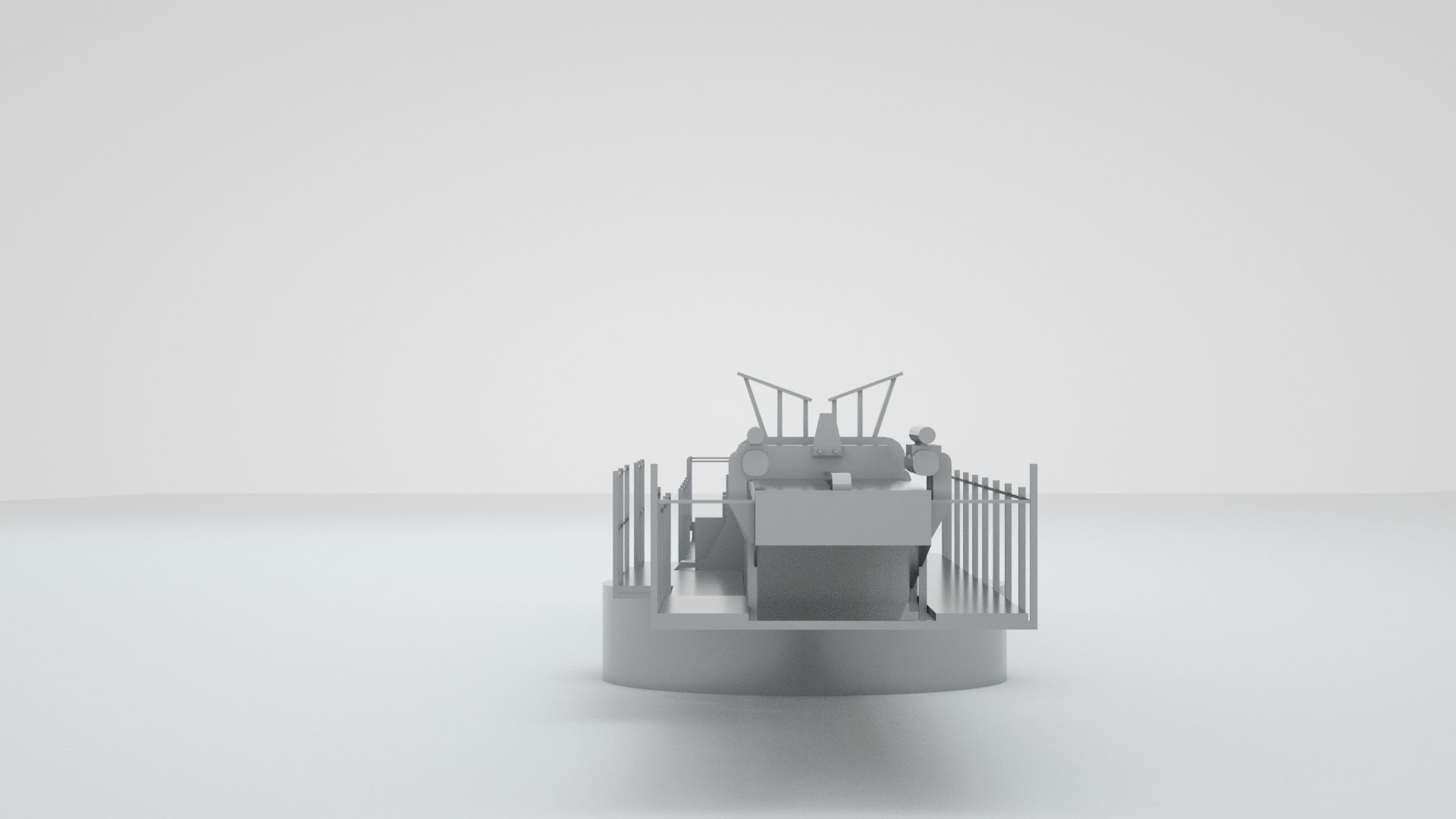 Plane Launch Pad - World War 2 Battleship 3D model_4