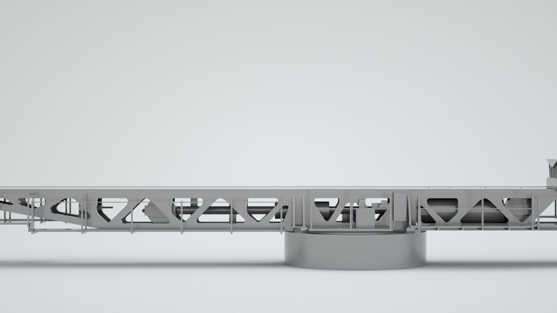 Plane Launch Pad - World War 2 Battleship 3D model_3