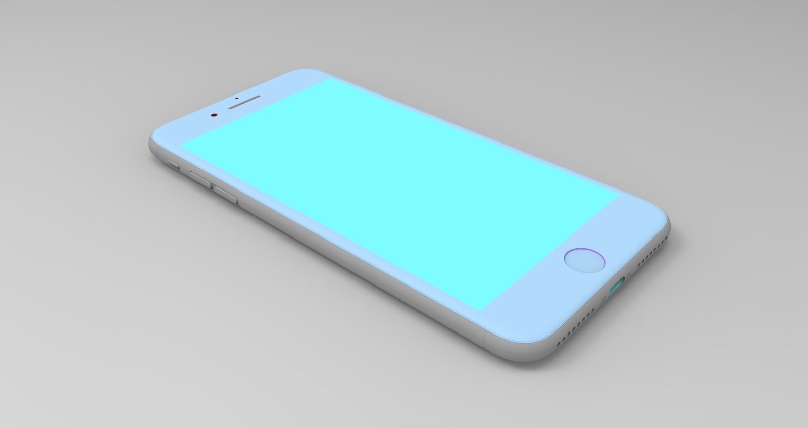 iPhone 8 Plus - original dimensions 3D model_7