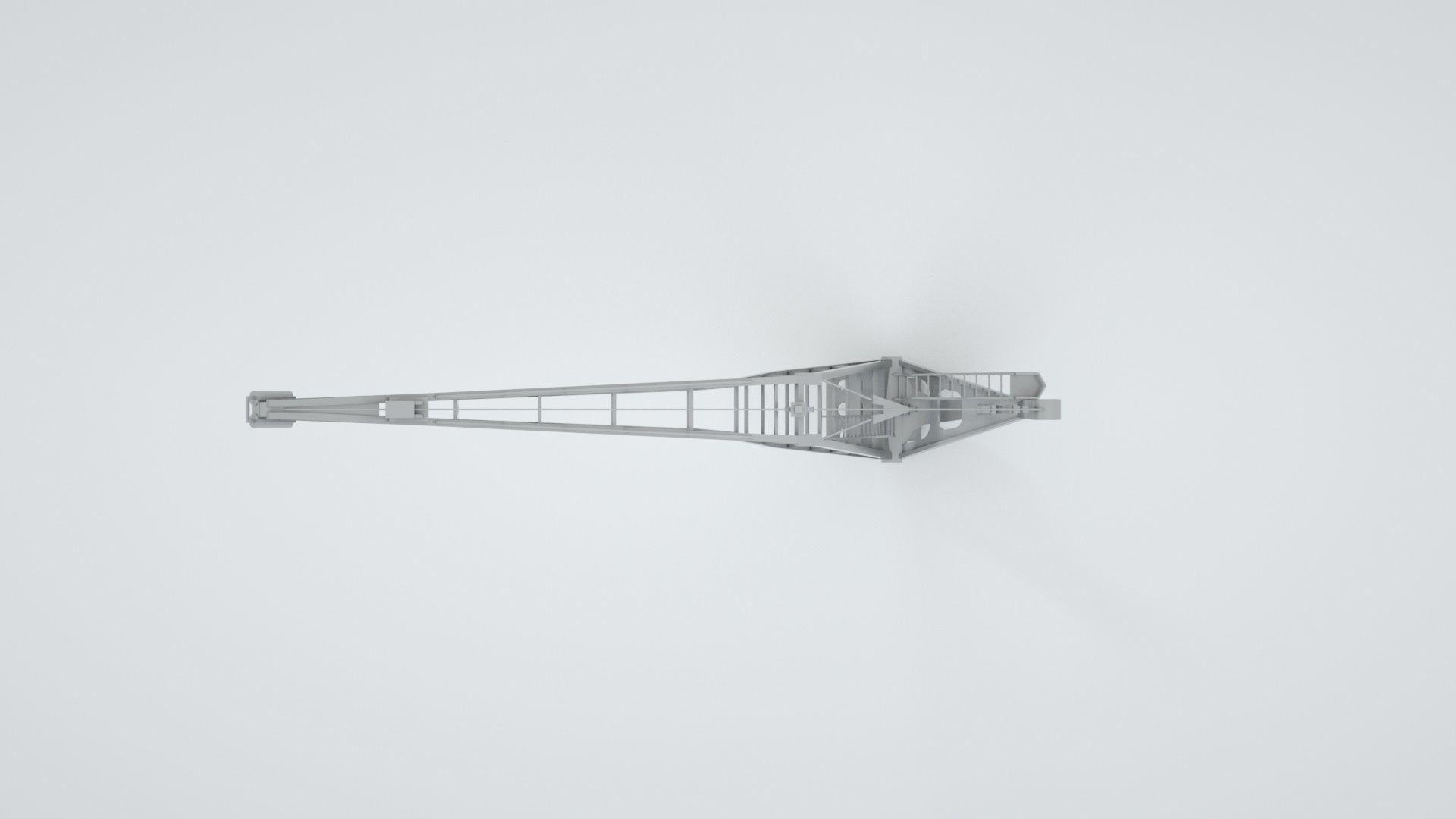 Naval Crane - World War 2 Battleship 3D model_5