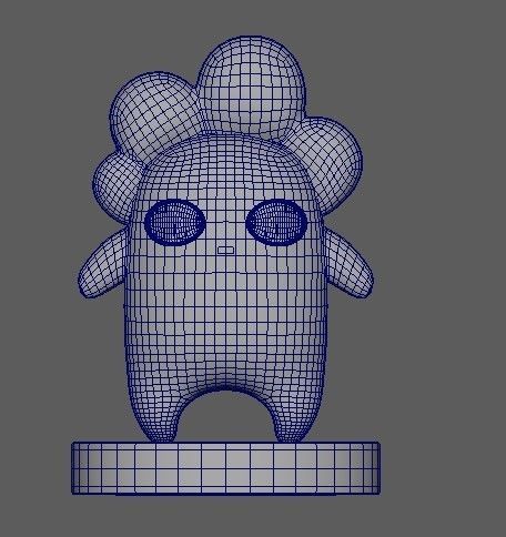 set 3 usagyuuun nekogyuuun carrot 3D model_8