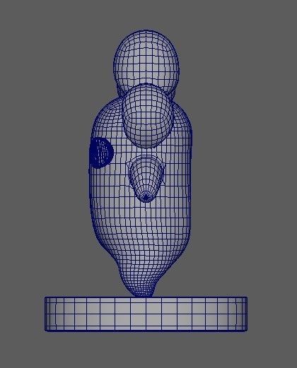 set 3 usagyuuun nekogyuuun carrot 3D model_9