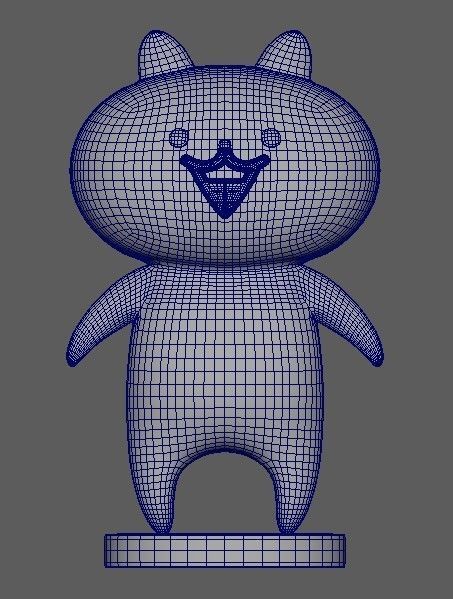 set 3 usagyuuun nekogyuuun carrot 3D model_5