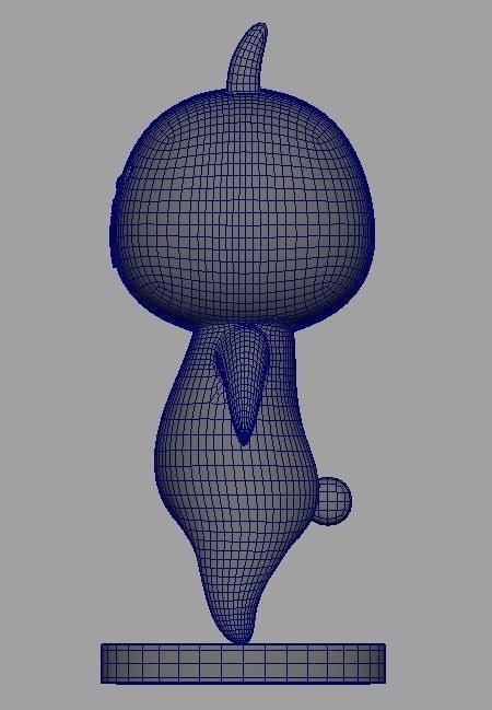 set 3 usagyuuun nekogyuuun carrot 3D model_3