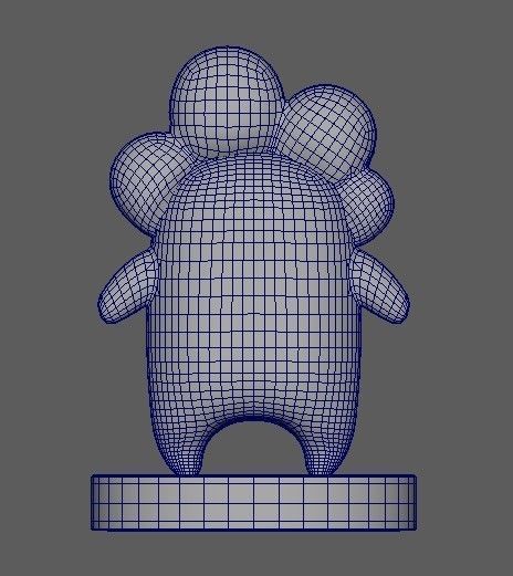 set 3 usagyuuun nekogyuuun carrot 3D model_10