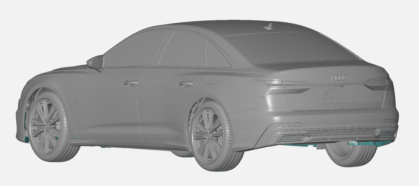Audi A6 55 S-Line 2020 - Exterior  Scan 3D model_1