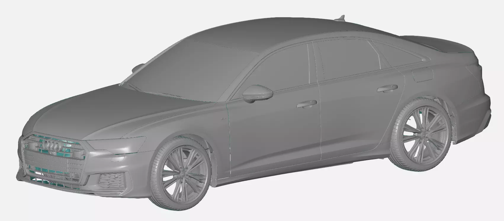 Audi A6 55 S-Line 2020 - Exterior  Scan 3D model_0