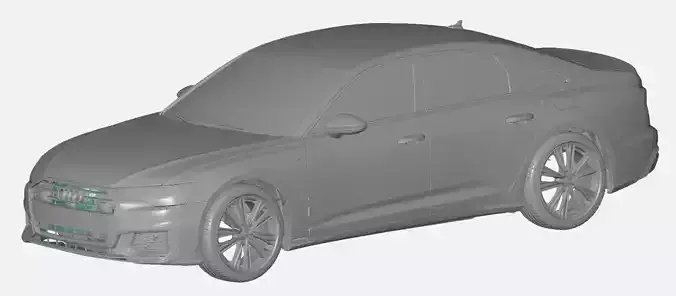 Audi A6 55 S-Line 2020 - Exterior  Scan 3D model