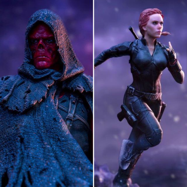 Red Skull and Black Widow Diorama 3D print model_1