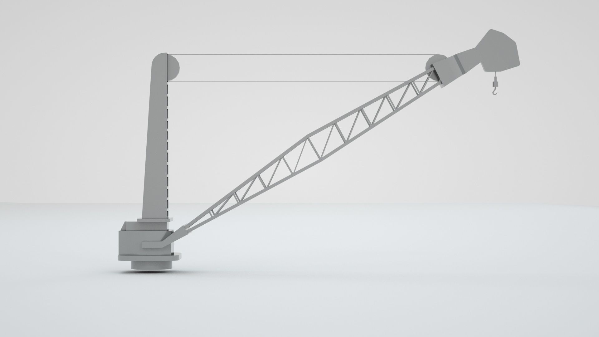 Naval Crane 2 - World War 2 Battleship 3D model_4