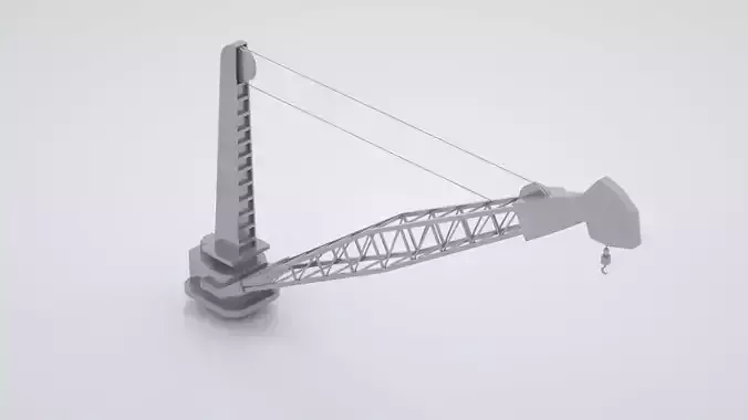 Naval Crane 2 - World War 2 Battleship 3D model