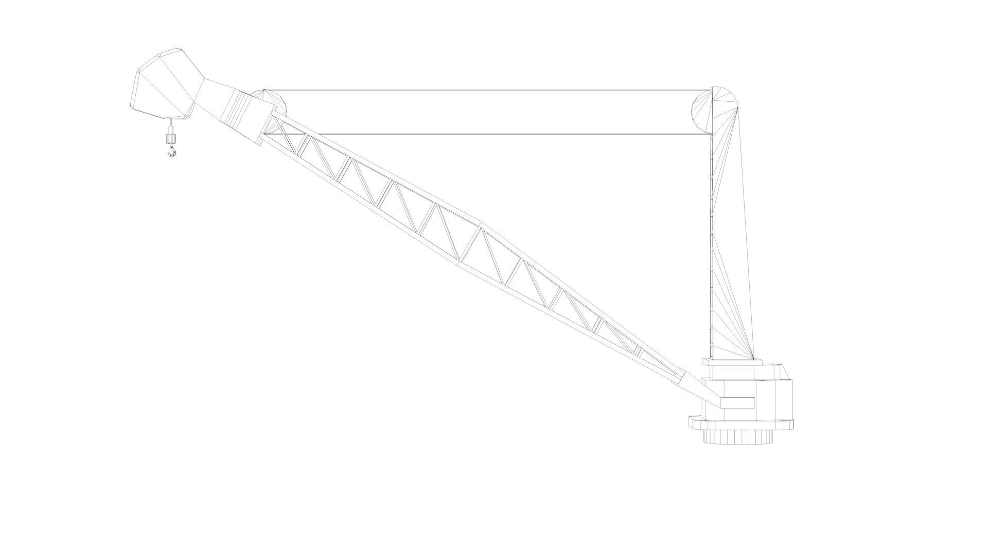 Naval Crane 2 - World War 2 Battleship 3D model_7