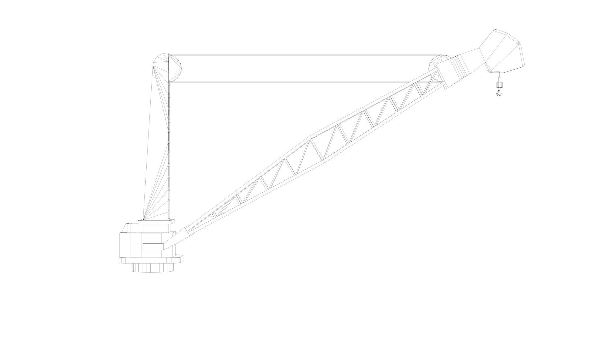 Naval Crane 2 - World War 2 Battleship 3D model_8