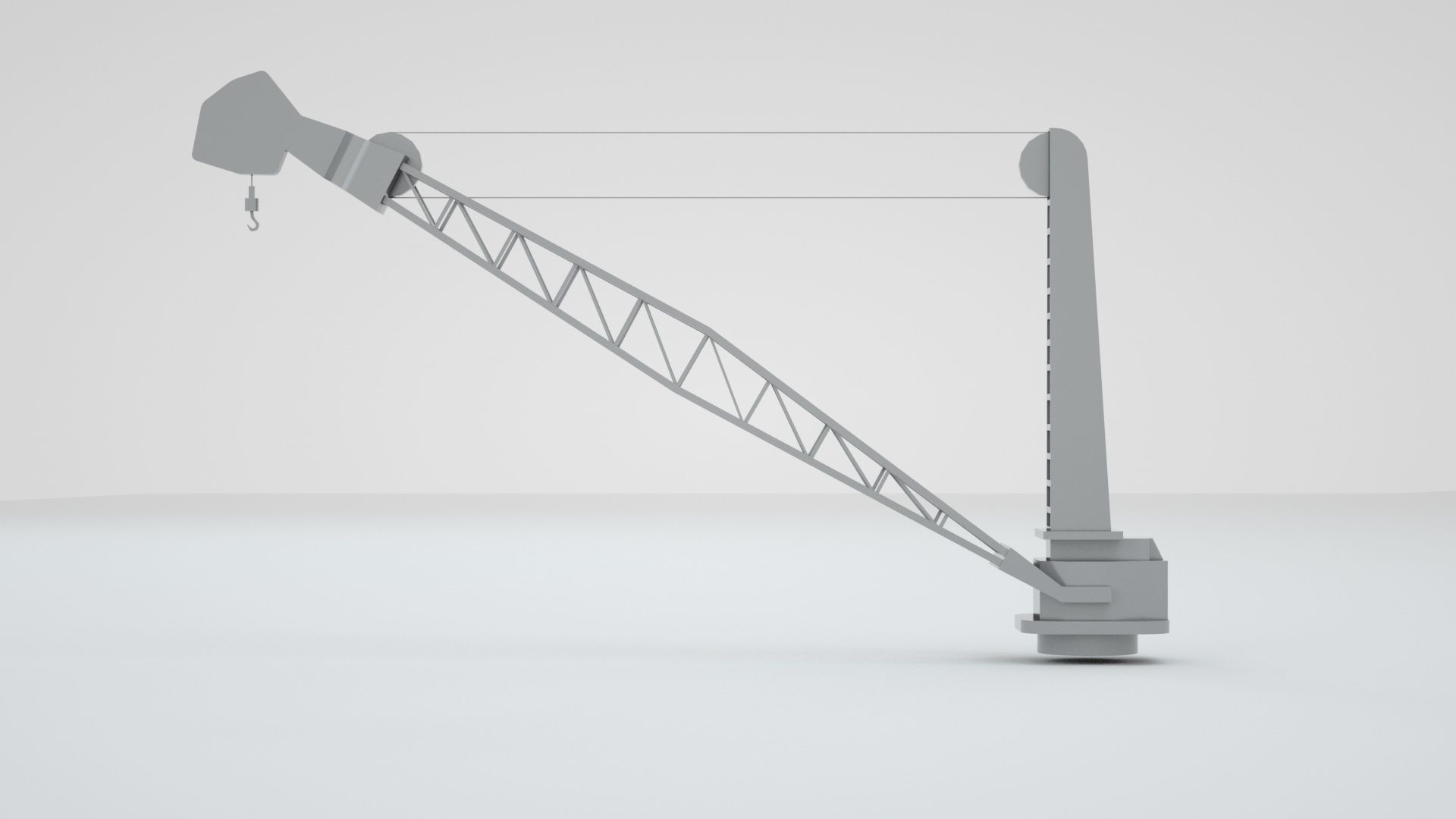 Naval Crane 2 - World War 2 Battleship 3D model_3