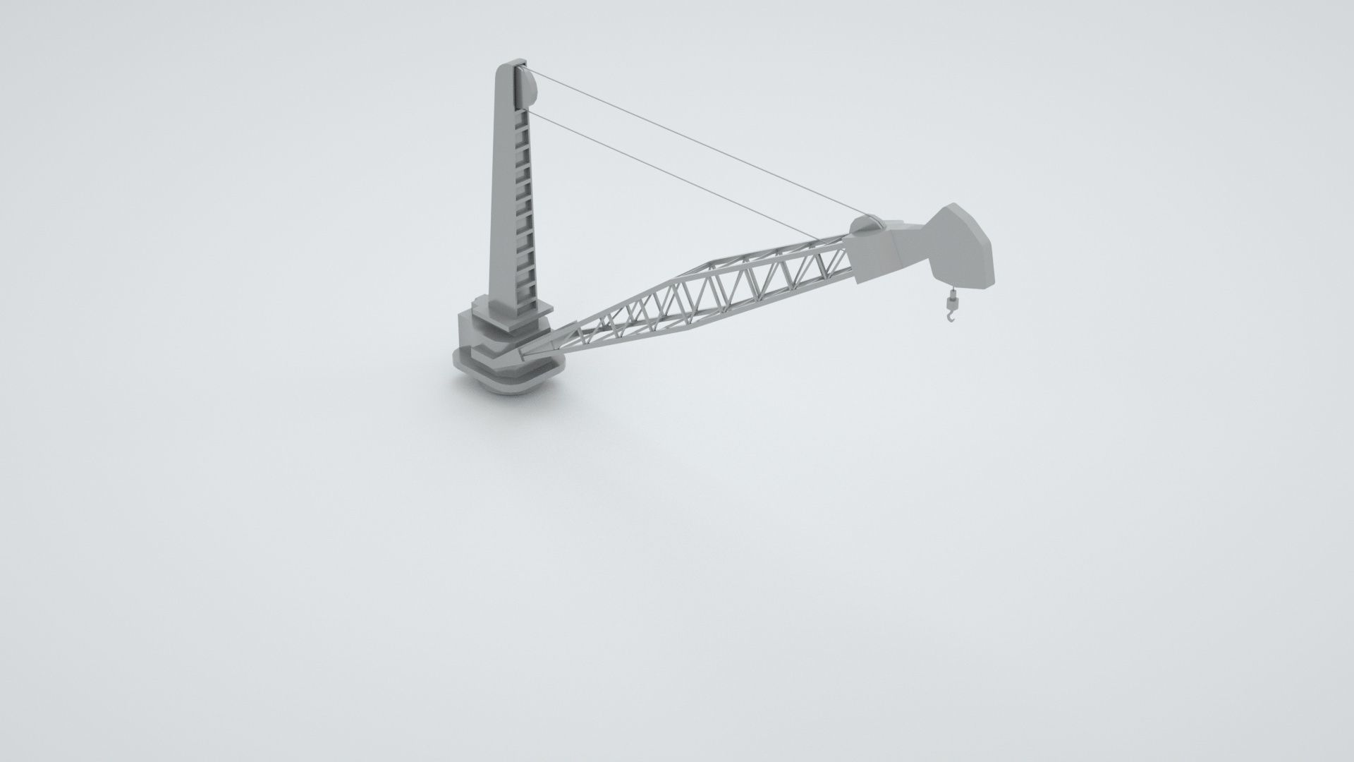 Naval Crane 2 - World War 2 Battleship 3D model_1