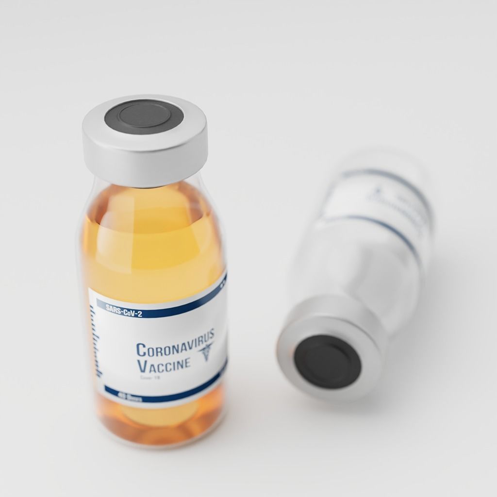 Vaccine ampoule 3D model_2