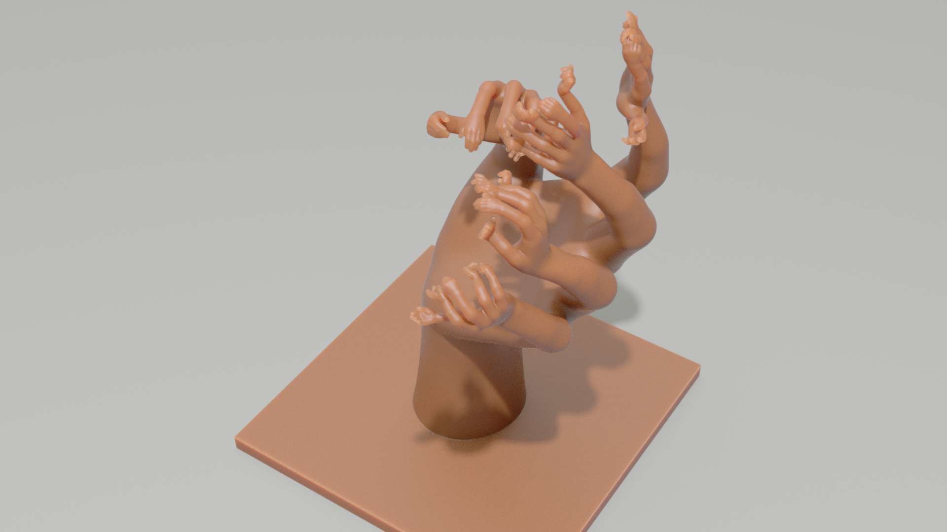 Nested hands 3D print model_2