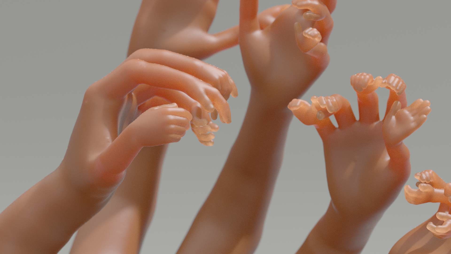 Nested hands 3D print model_10