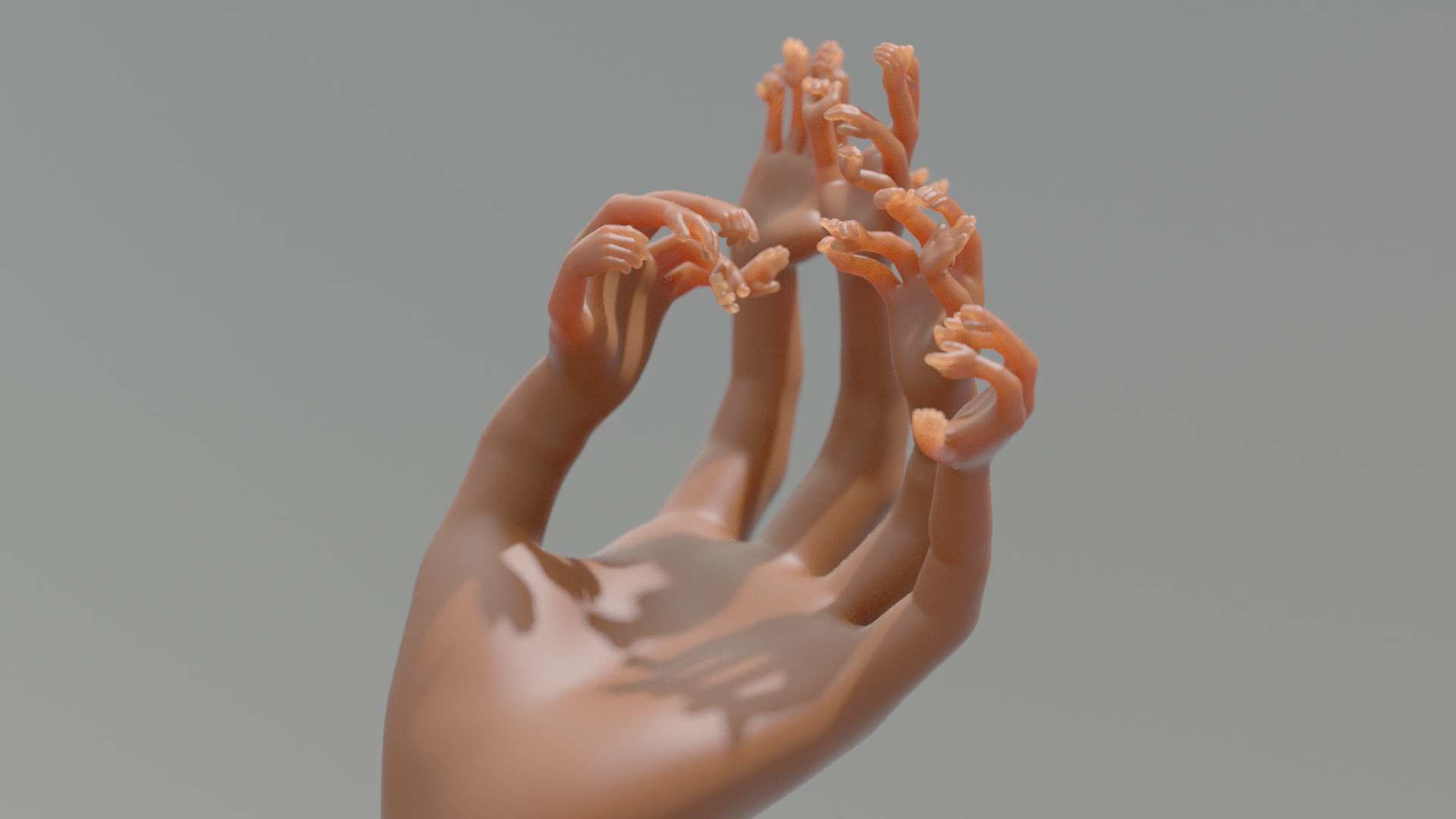 Nested hands 3D print model_6