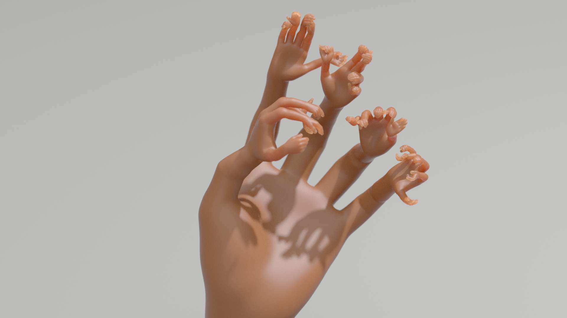 Nested hands 3D print model_5