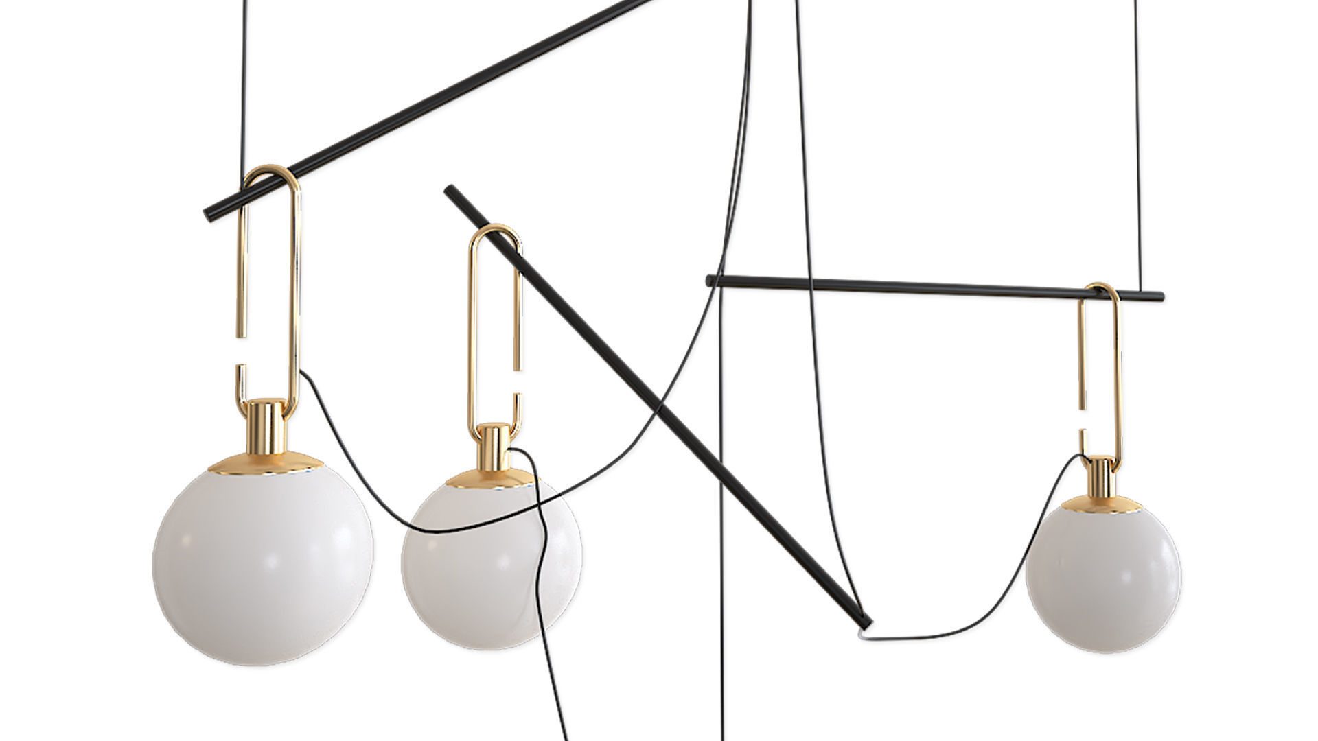 Pendant lamp Artemide NH S3 14 3D model_5