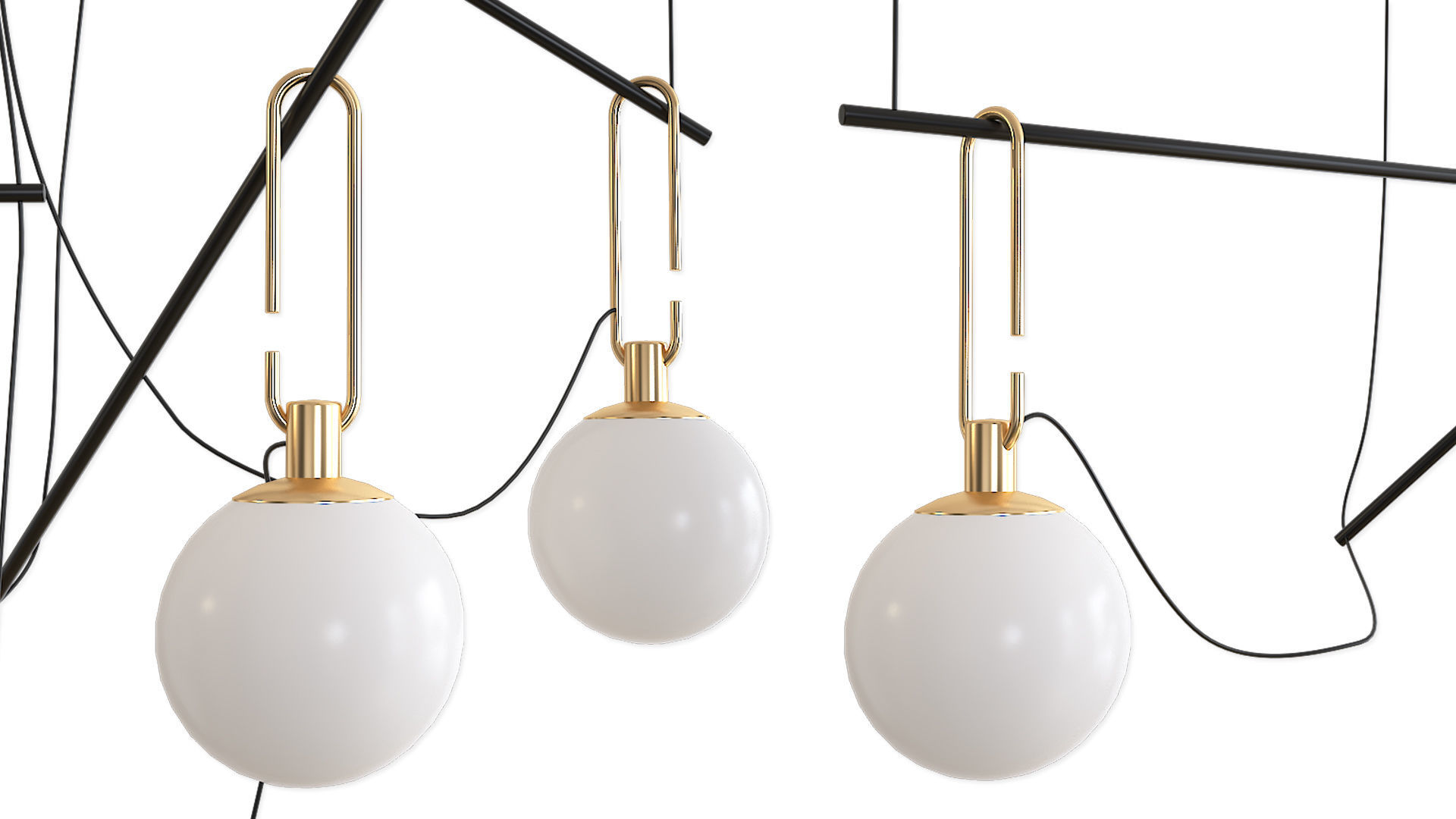 Pendant lamp Artemide NH S3 14 3D model_1