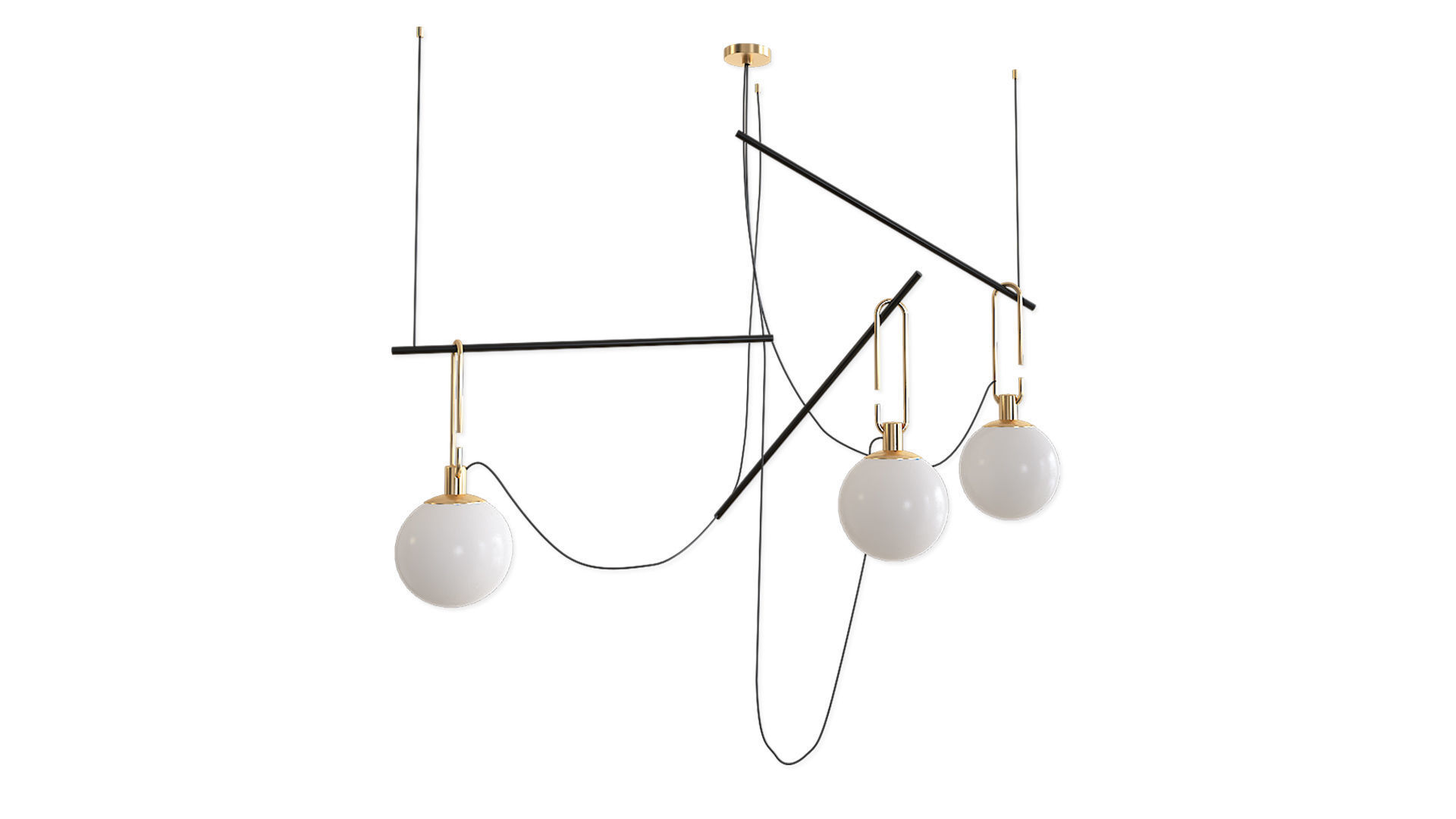 Pendant lamp Artemide NH S3 14 3D model_3