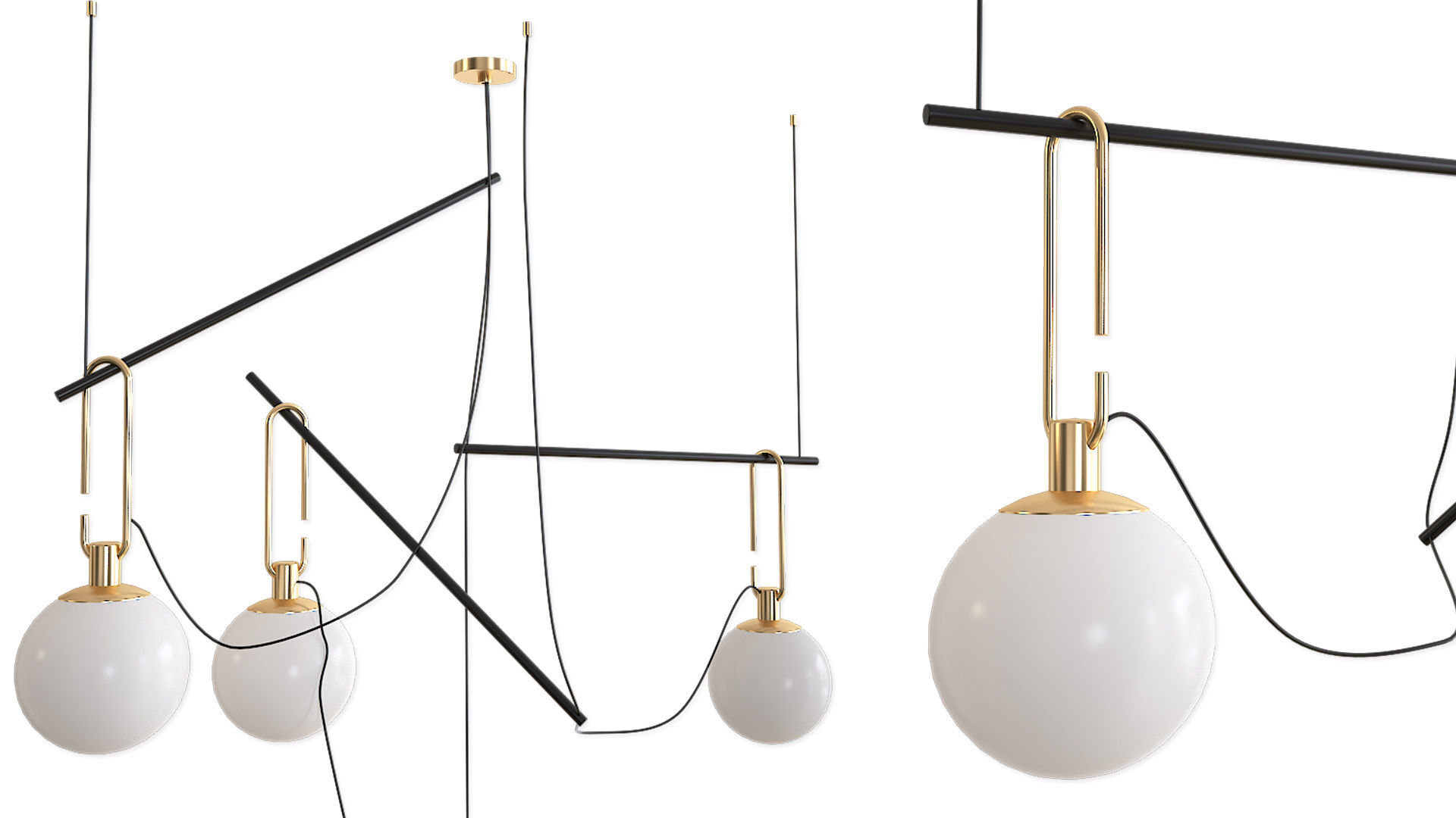 Pendant lamp Artemide NH S3 14 3D model_0