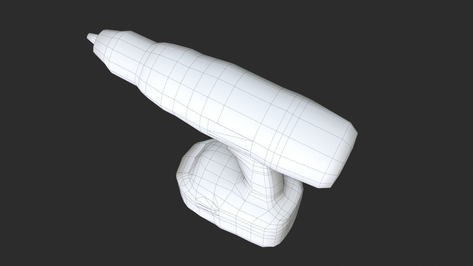 Electrical Drill Low-poly 3D model_17