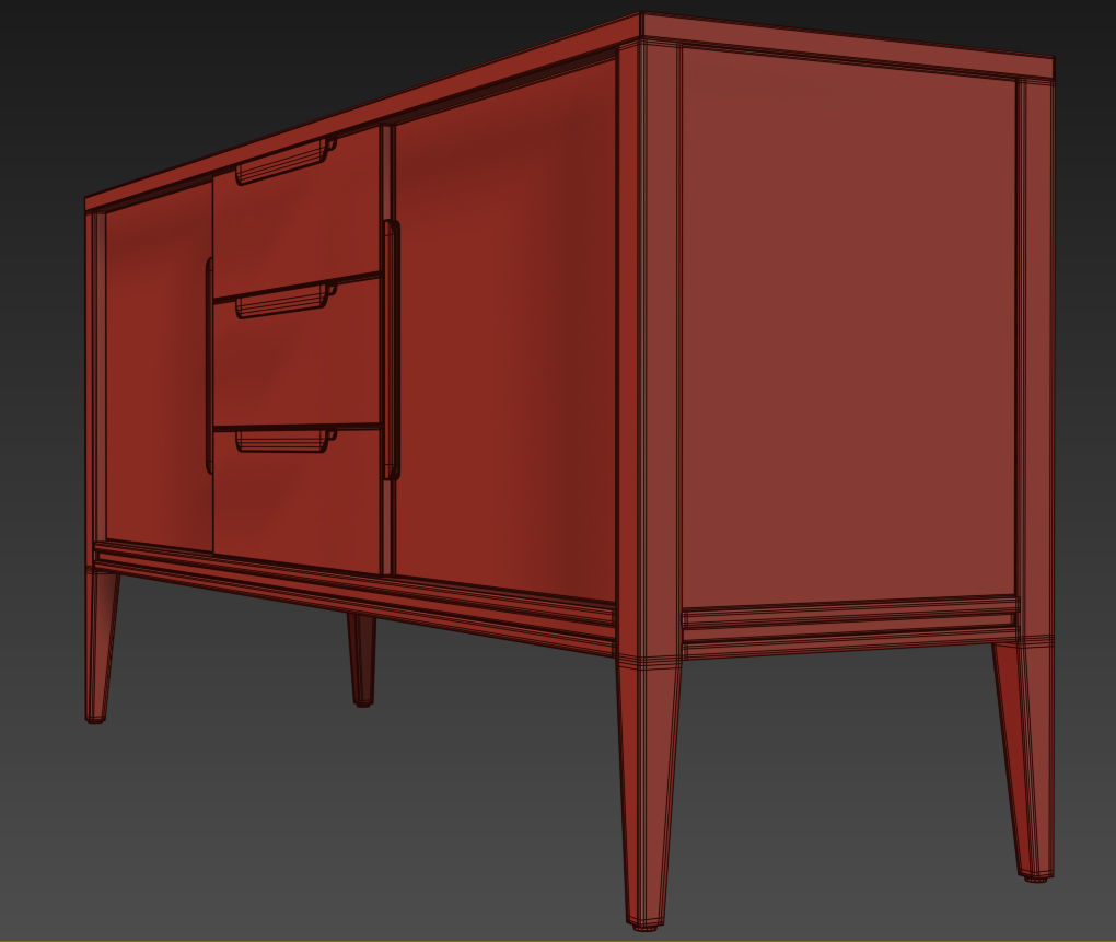 Sideboard nightstand Dexter by Metner 3D model_7