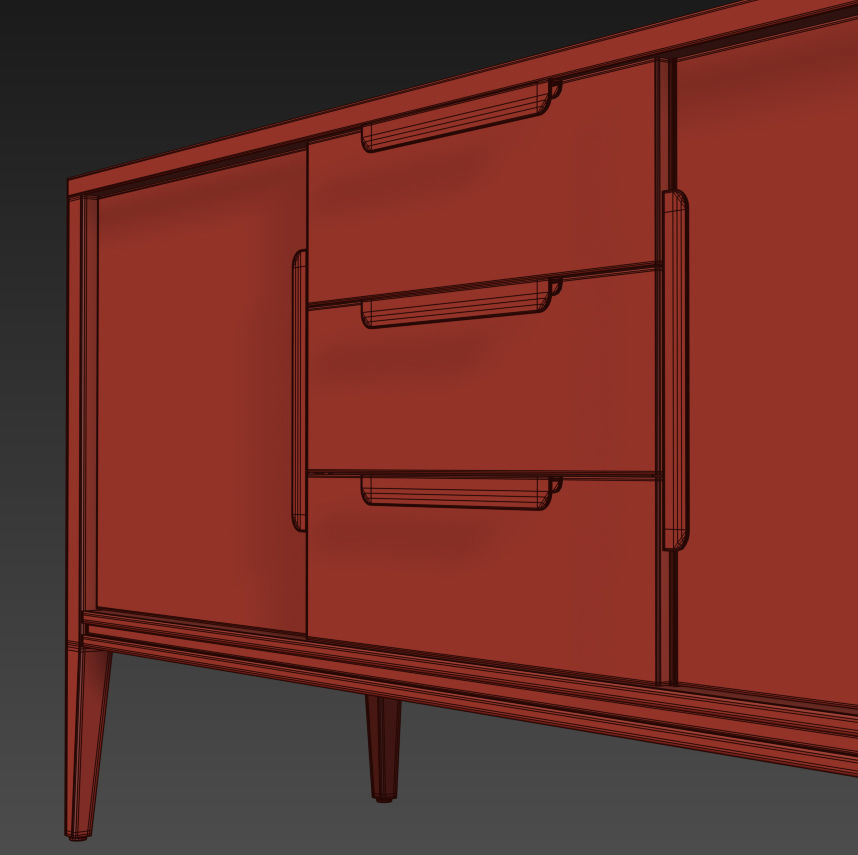 Sideboard nightstand Dexter by Metner 3D model_8