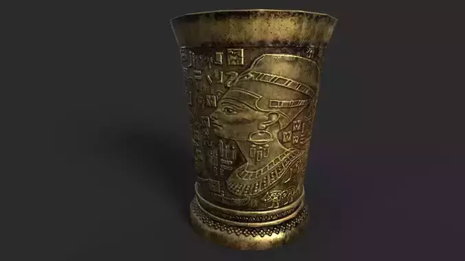 Lowpoly Ancient Wine Glass