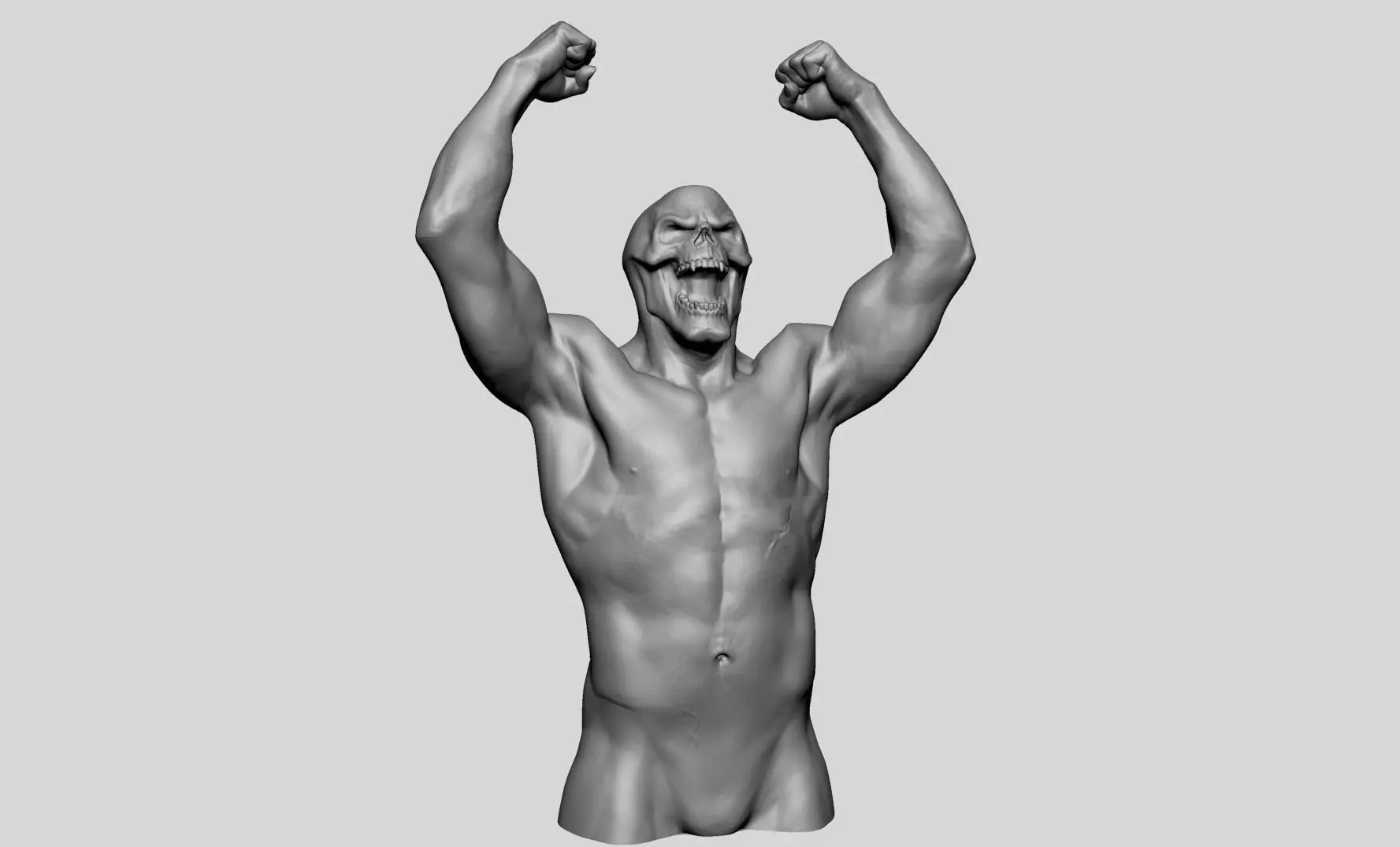 Skeletor Body Printable v2 3D print model_0