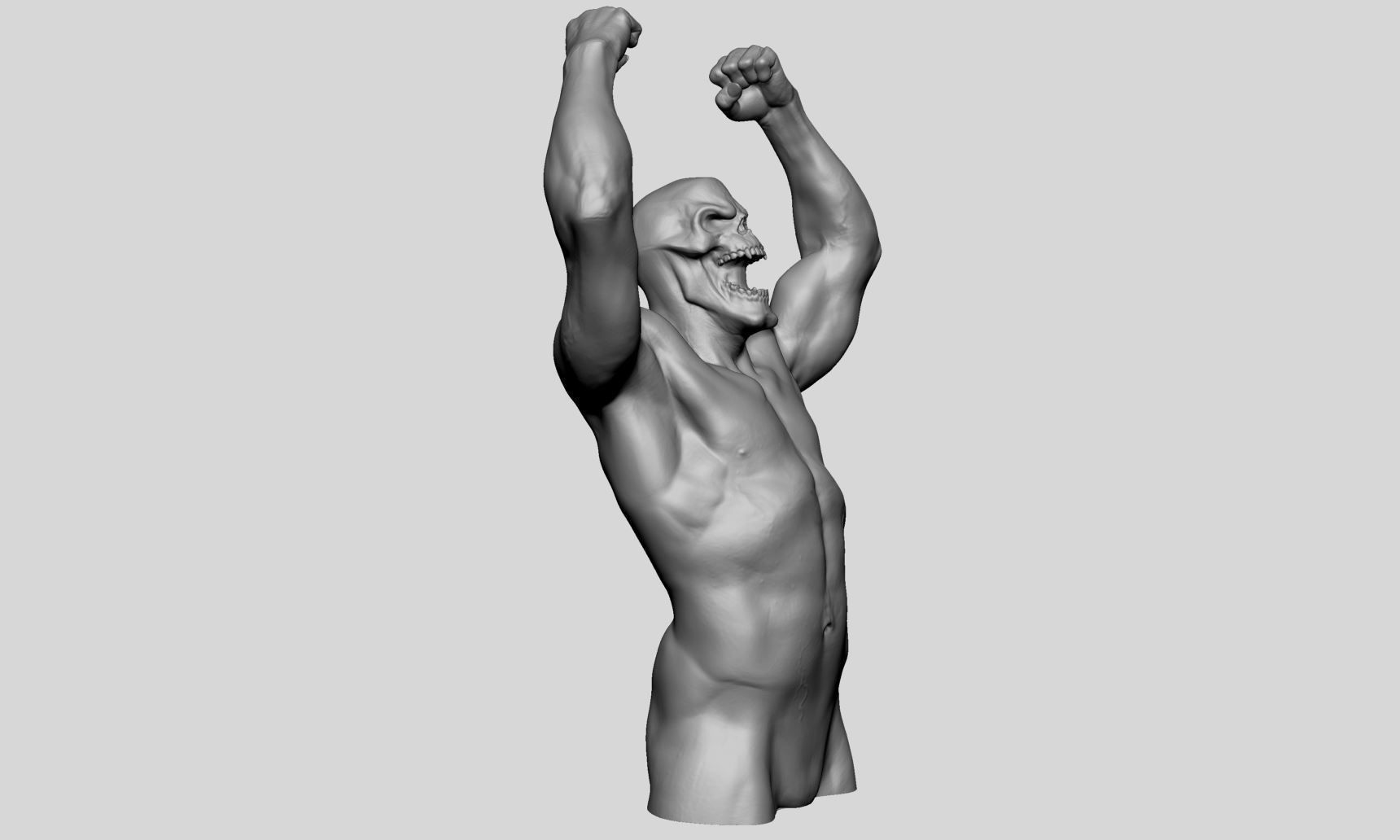 Skeletor Body Printable v2 3D print model_1
