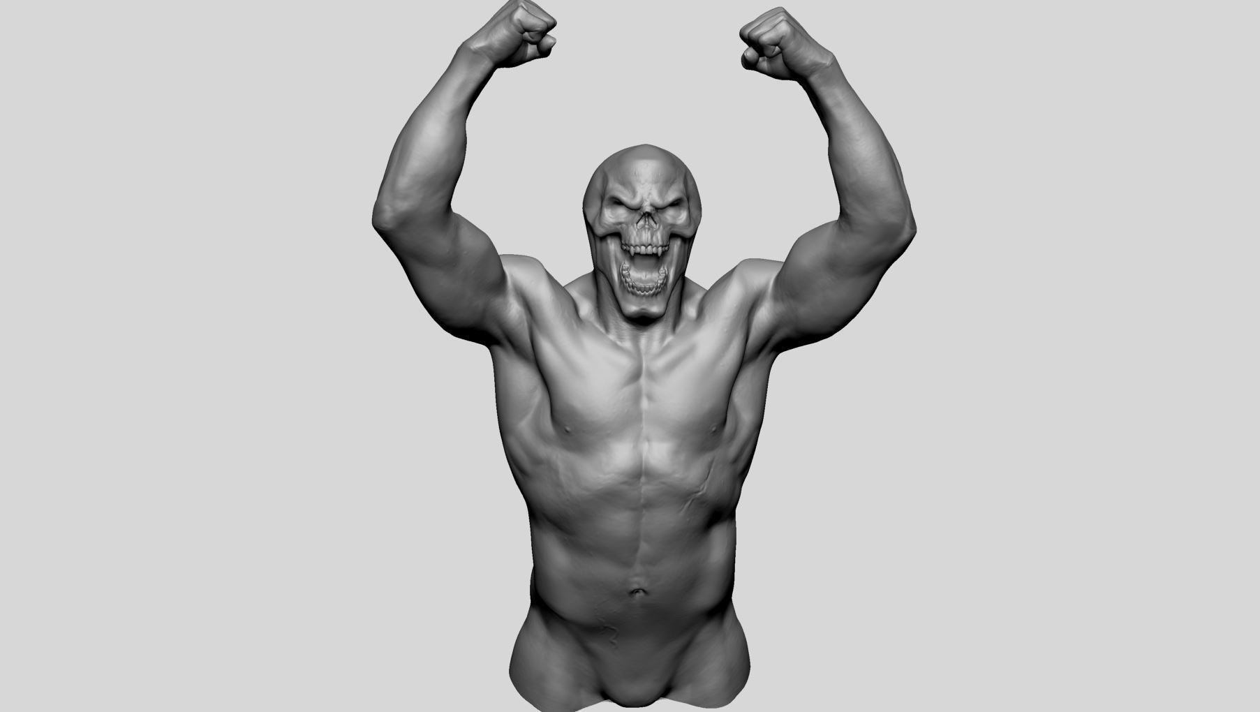 Skeletor Body Printable v2 3D print model_7