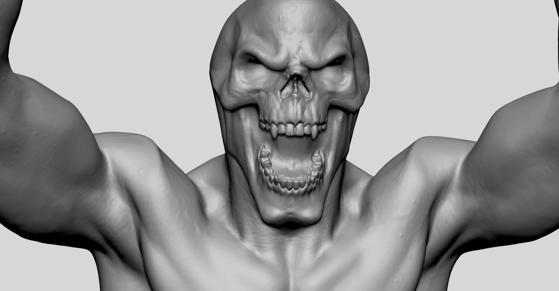 Skeletor Body Printable v2 3D print model_8