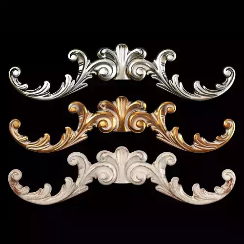 Classic carved 093 3D model