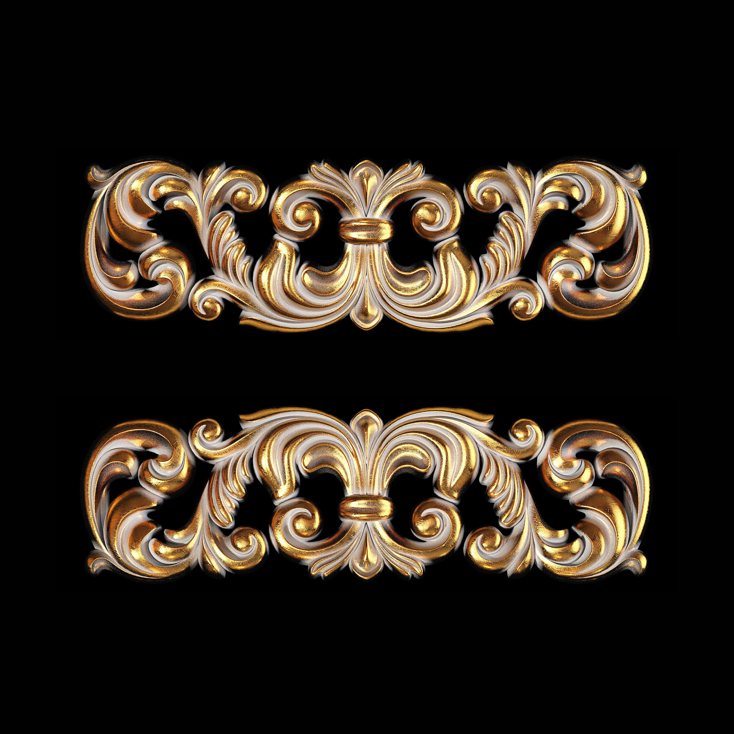 Classic carved 094 3D model_2