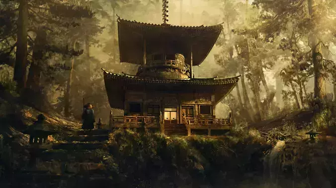 Japanese Temple Pack  3D model