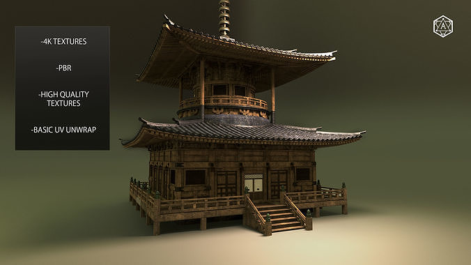 Japanese Temple Pack  3D model 3