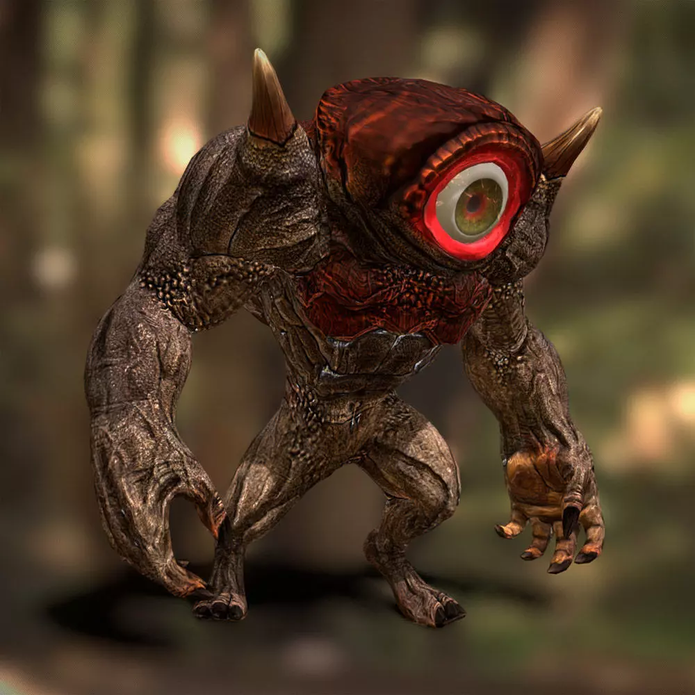 3DRT - Cyclopes Low-poly 3D model_0