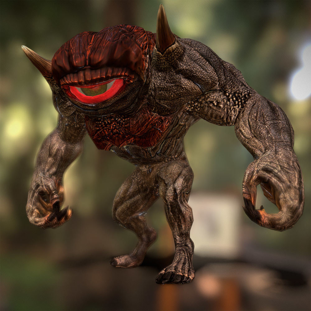 3DRT - Cyclopes Low-poly 3D model_4