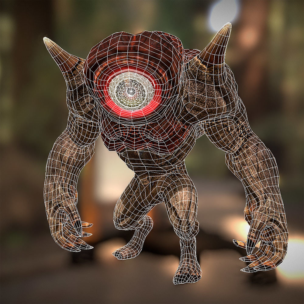 3DRT - Cyclopes Low-poly 3D model_6