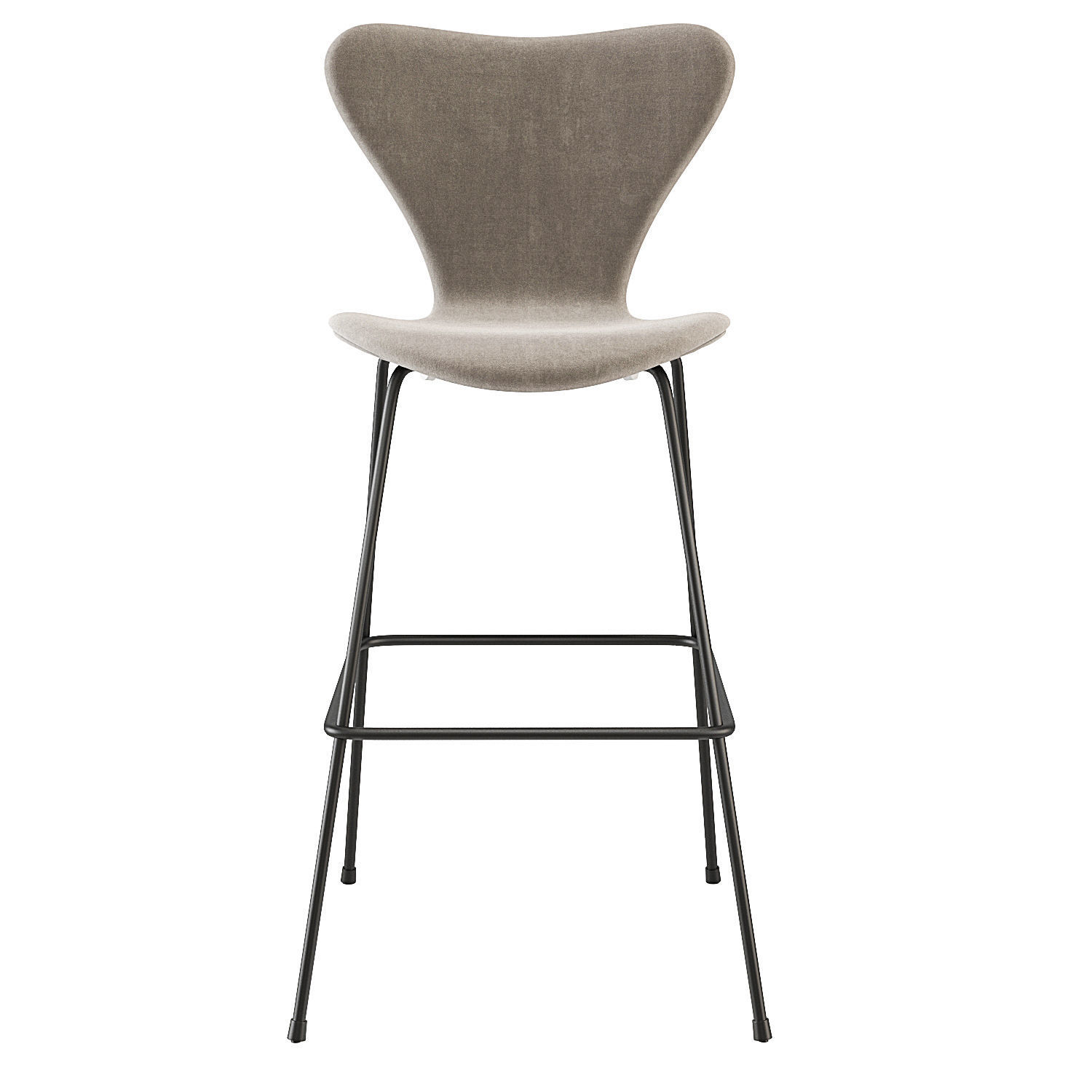 Arne Jacobsen Series 7 Barstool Fritz Hansen 3D model_6