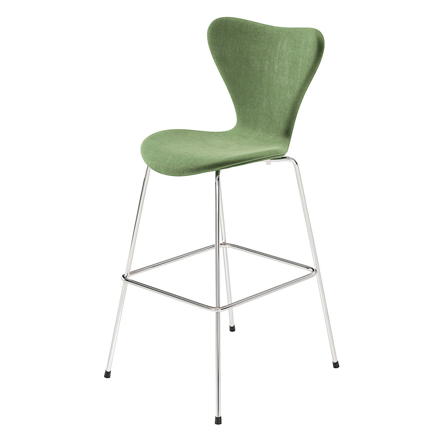 Arne Jacobsen Series 7 Barstool Fritz Hansen 3D model_7